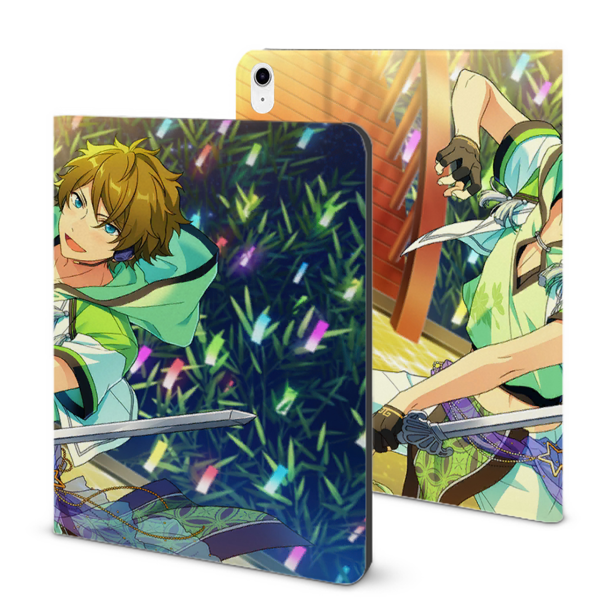 （画像用） あんさんぶるスターズ! Ensemble Stars IPad ケース ブック型 PUレザー TPU 耐衝撃 軽量 薄型 ペン収納なし 全面保護 IPad 各モデル対応